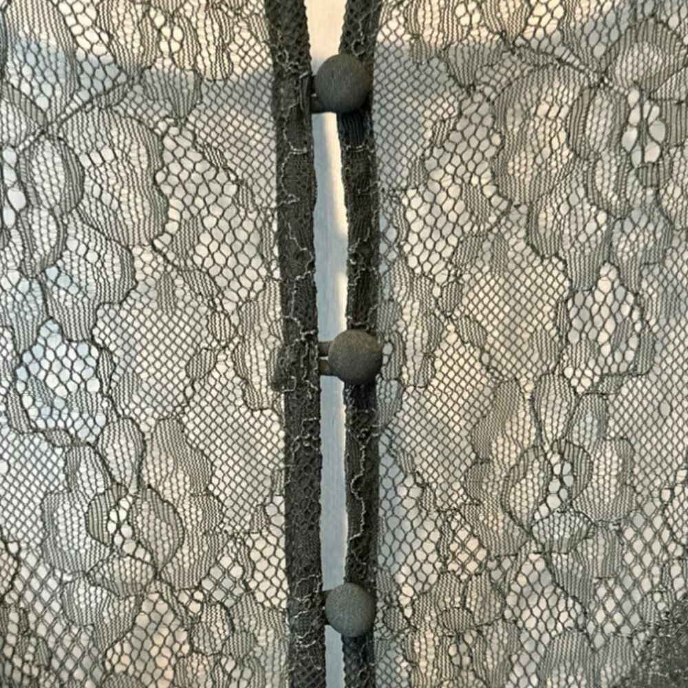 Torrid Olive Green Lace Trim Racerback Cami Top Button Back Satin‎ Plus Size 3 - Picture 5 of 6